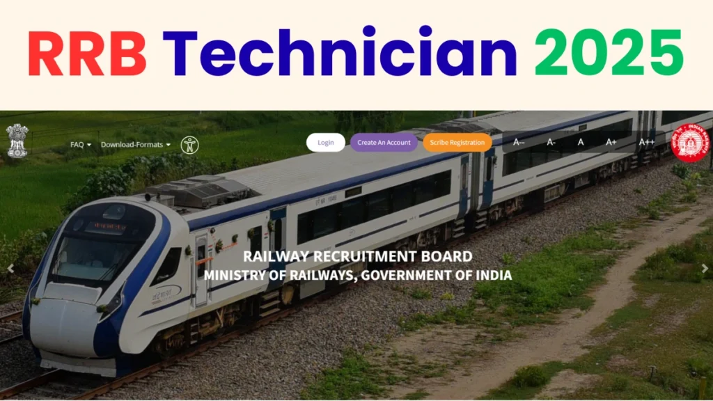 RRB Technician 2025 – Apply Online, Admit Card, Result