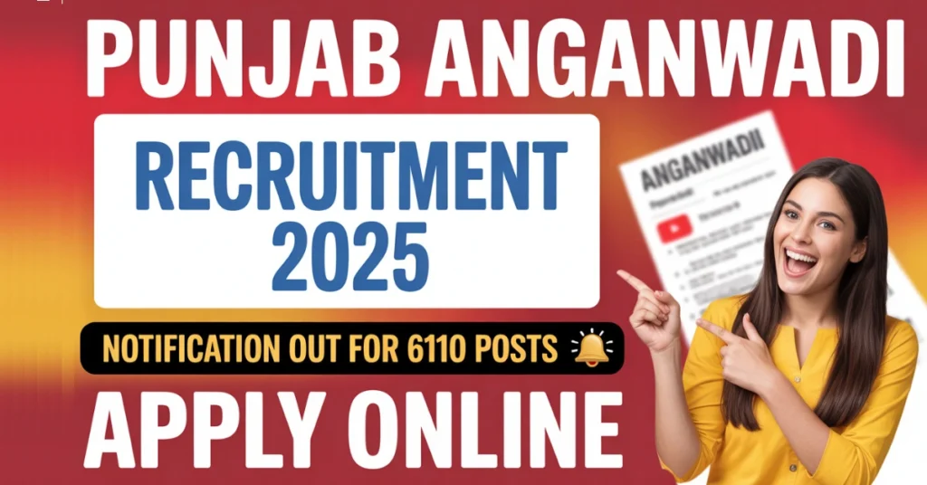 Punjab Anganwadi Recruitment 2025 Apply Online Form