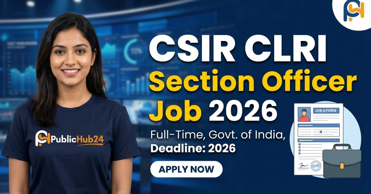 CSIR CLRI Section Officer
