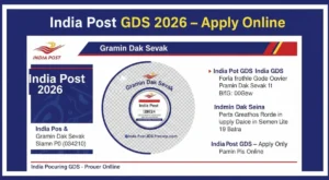 India Post GDS Recruitment 2026 Online Form